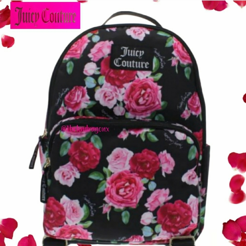 NWT JUICY COUTURE Overnighter Duffle & Backpack Convertible Bundle Travel Bag - Picture 13 of 17